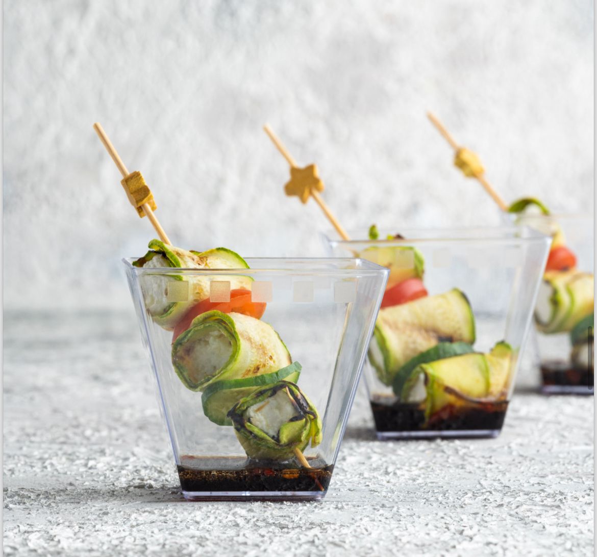 Zucchini Feta Skewers Shot (12pcs)