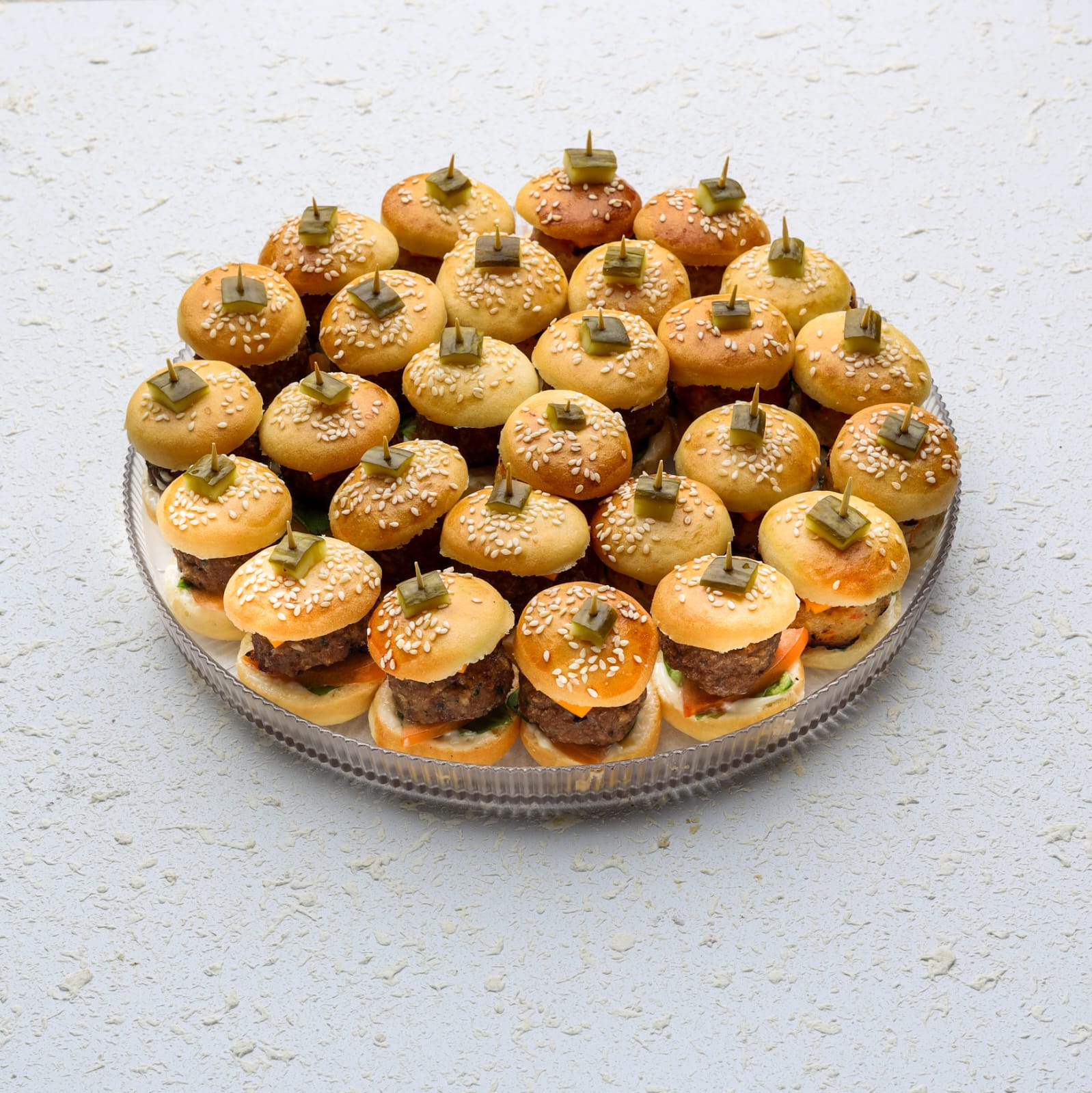 MIX BURGER PLATTER (ROUND PLATE)