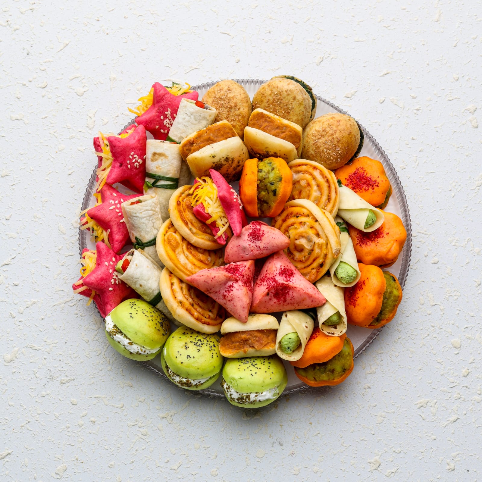  MIX SANDWICHES  PLATTER   (ROUND PLATE)