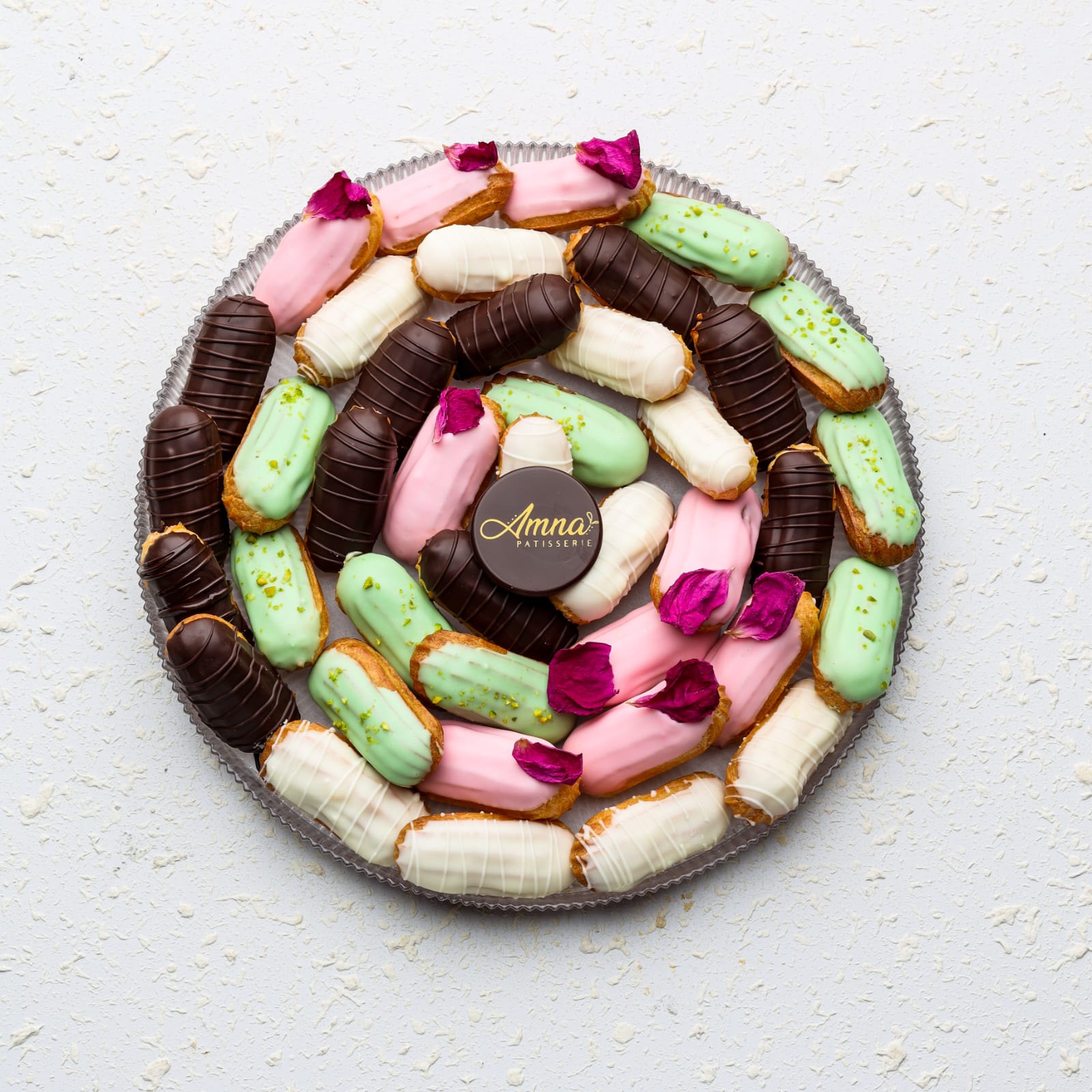  MIX ECLAIRS (ROUND PLATE)