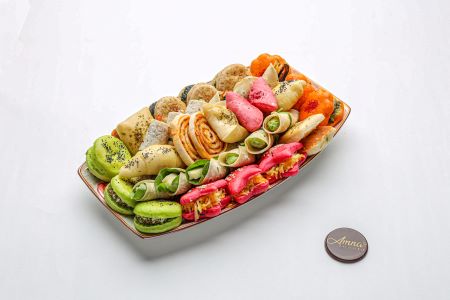Rose Rectangle Plate Mix Sandwich
