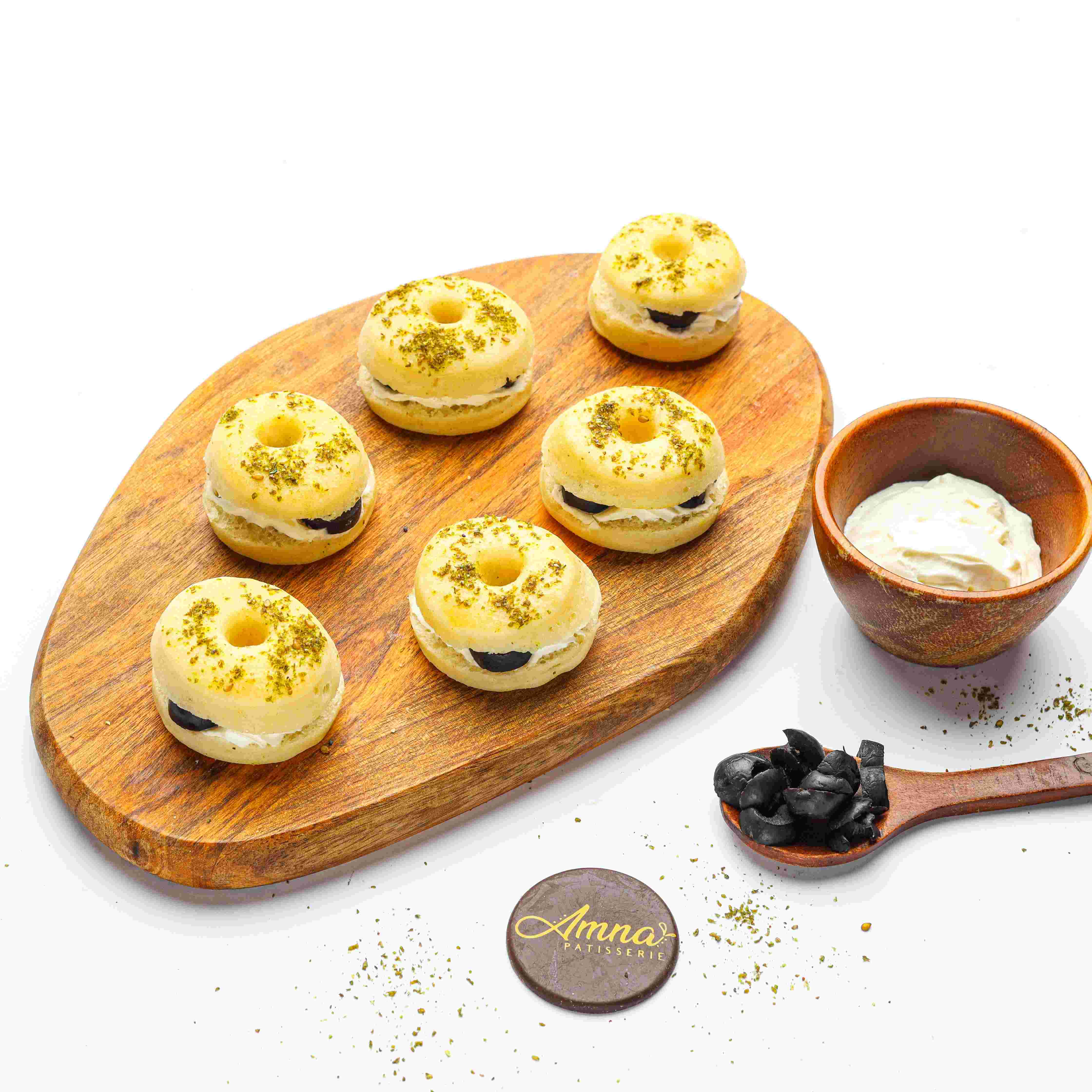 Doughnut With Labneh & Olive (12 pieces)