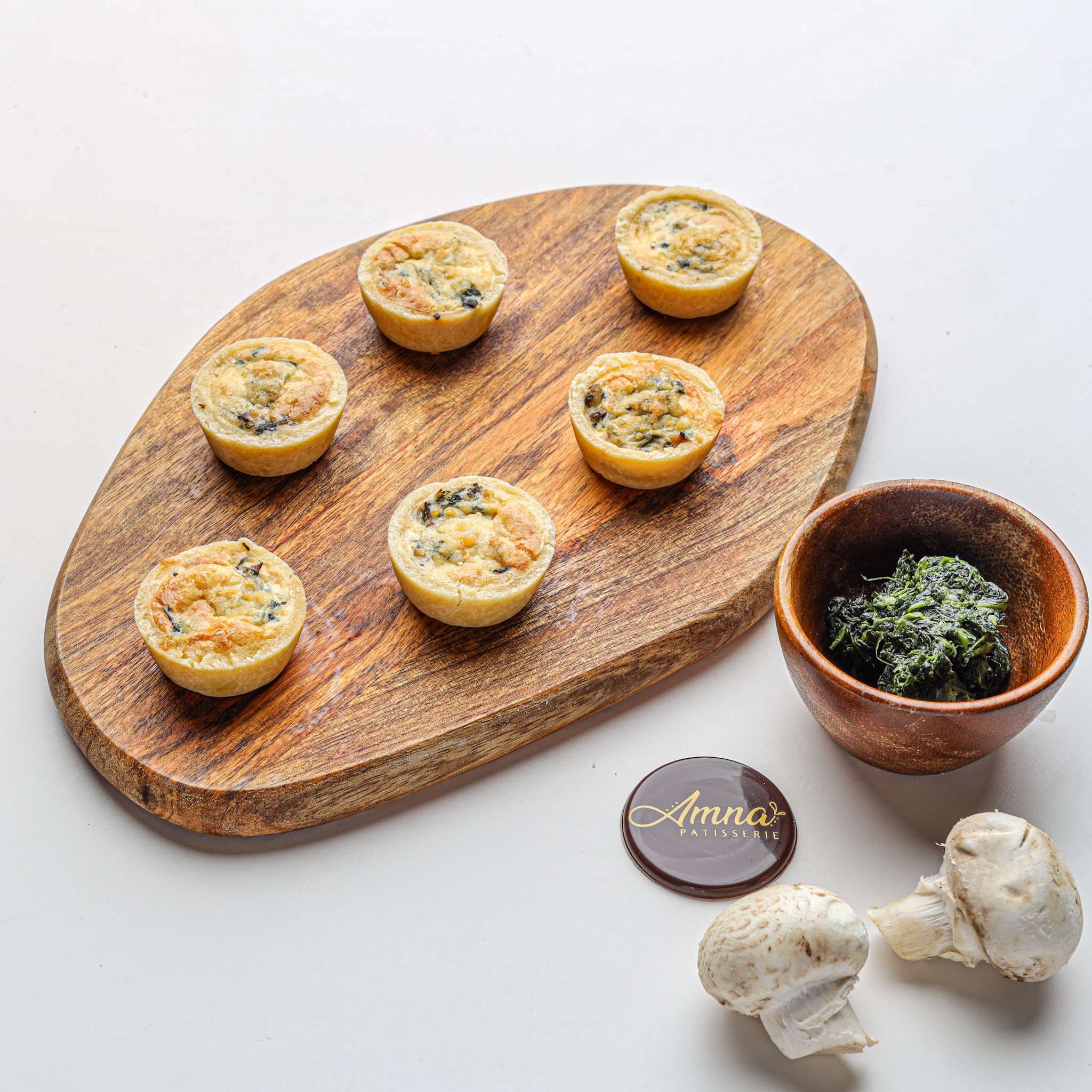 Chicken Spinach Quiche (12 pieces)