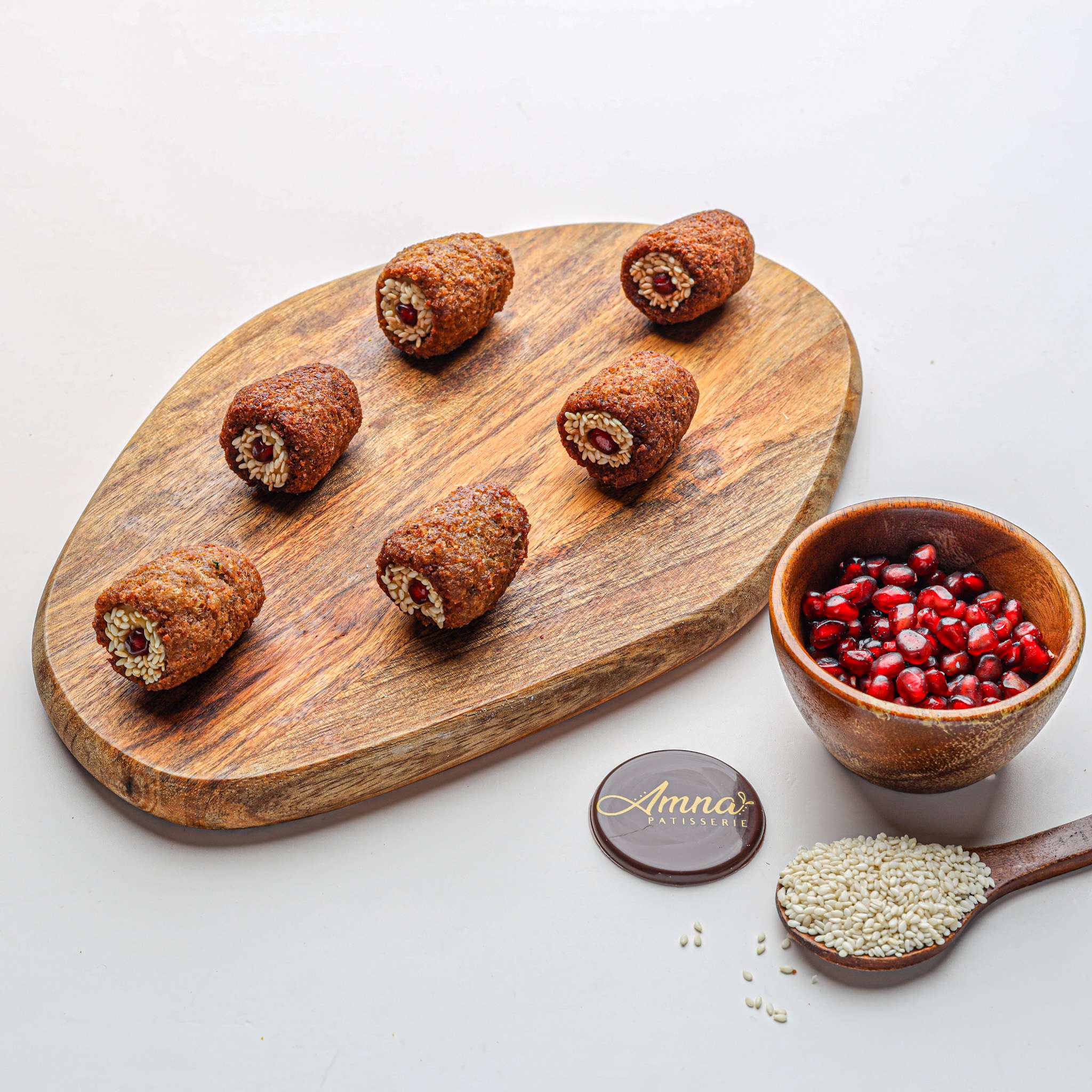 Open Kubba with Hummus (12 pieces)