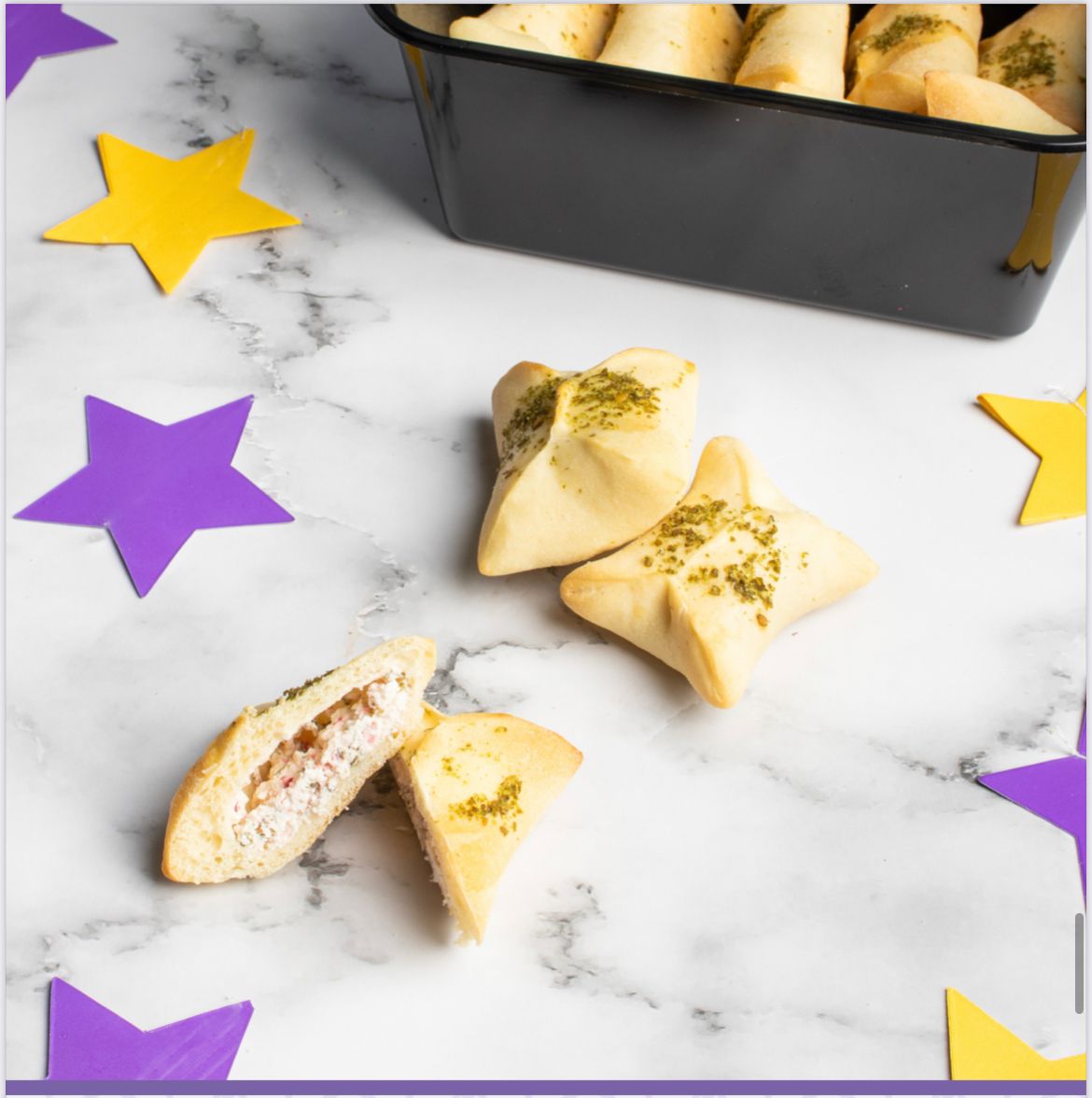 Frozen Feta cheese with Mint Pastry